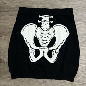 NWOT Dolls Kill / Trickz N’ Treatz X-Ray Vision Knit Skirt